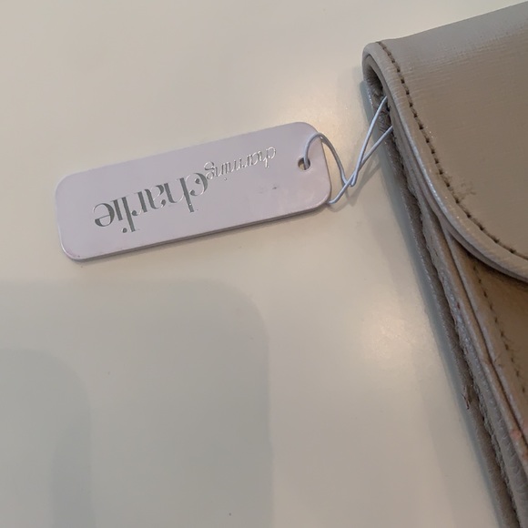 Charming Charlie 2 tone clutch . Crystals on gold metal closure . NWT - Picture 4 of 9